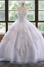 Lace Applique Illusion Quinceanera Dress by Calla KY75208X-Quinceanera Dresses-ABC Fashion