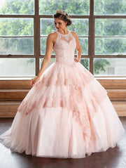 Lace Applique Illusion Quinceanera Dress by Calla KY75208X-Quinceanera Dresses-ABC Fashion