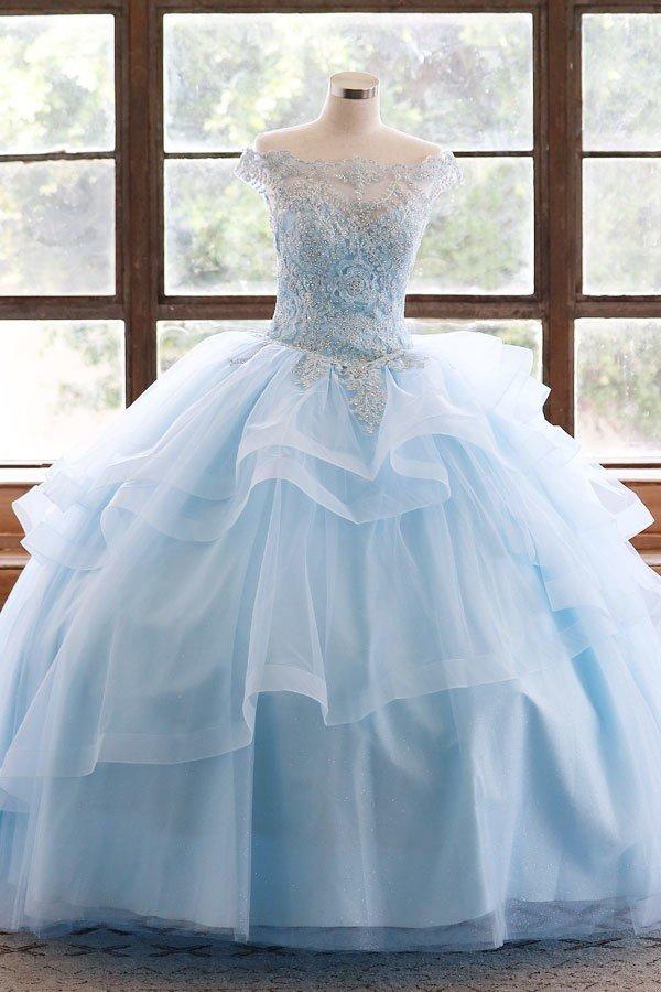 Lace Applique Layered Quinceanera Dress by Calla KY018376X-Quinceanera Dresses-ABC Fashion