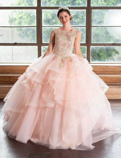 Lace Applique Layered Quinceanera Dress by Calla KY018376X-Quinceanera Dresses-ABC Fashion