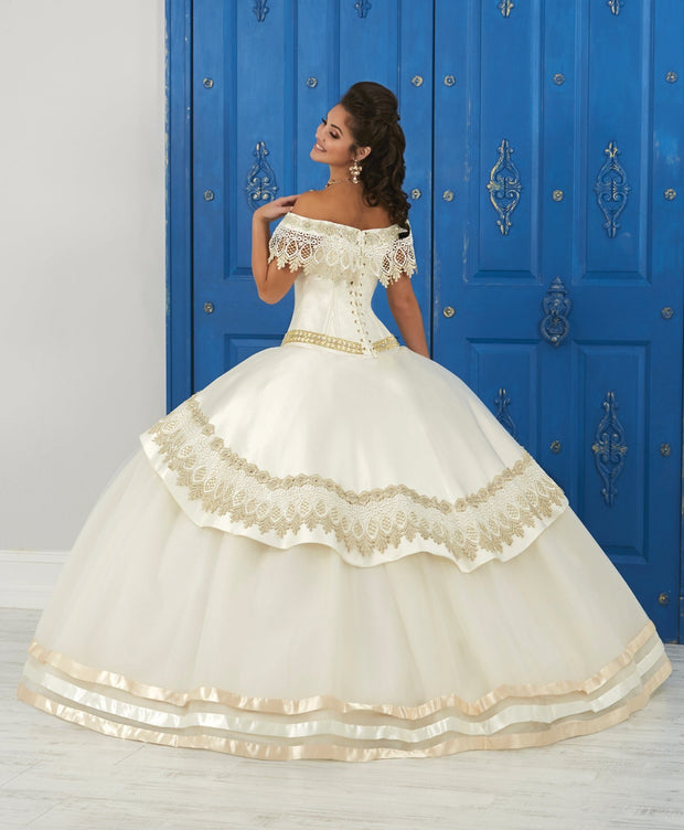 Lace Applique Off the Shoulder Dress by House of Wu LA Glitter 24046-Quinceanera Dresses-ABC Fashion