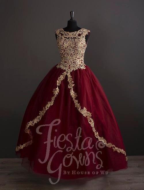 Lace Appliqued Quinceanera Dress by Fiesta Gowns 56336-Quinceanera Dresses-ABC Fashion