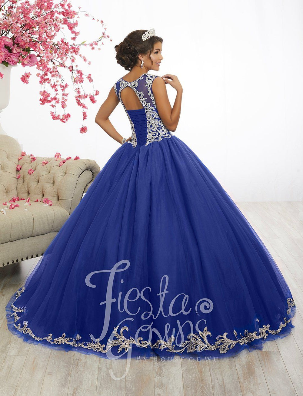 Lace Appliqued Quinceanera Dress by Fiesta Gowns 56336-Quinceanera Dresses-ABC Fashion