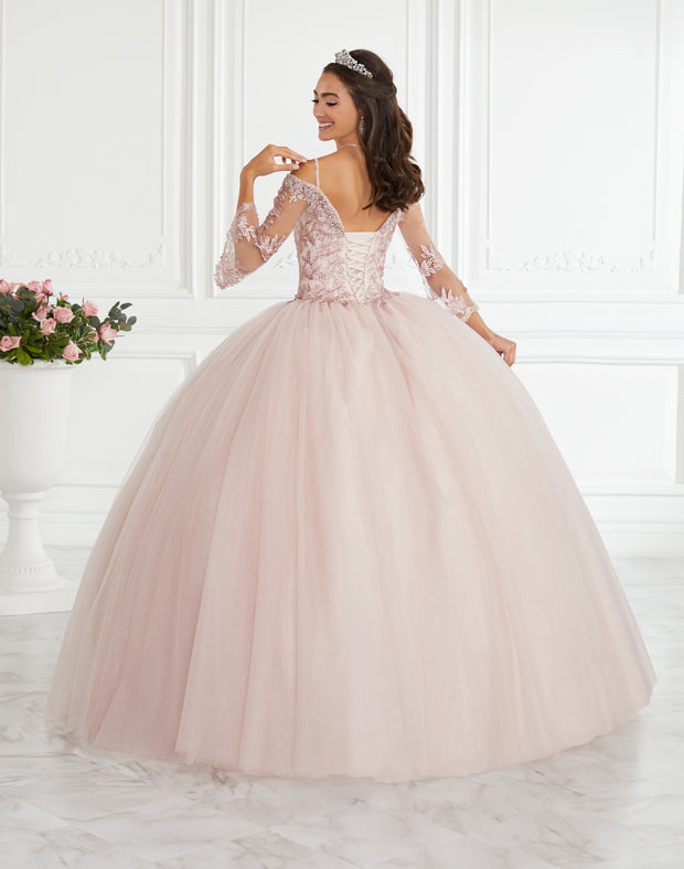 Lace Bell Sleeve Quinceanera Dress by Fiesta Gowns 56385-Quinceanera Dresses-ABC Fashion