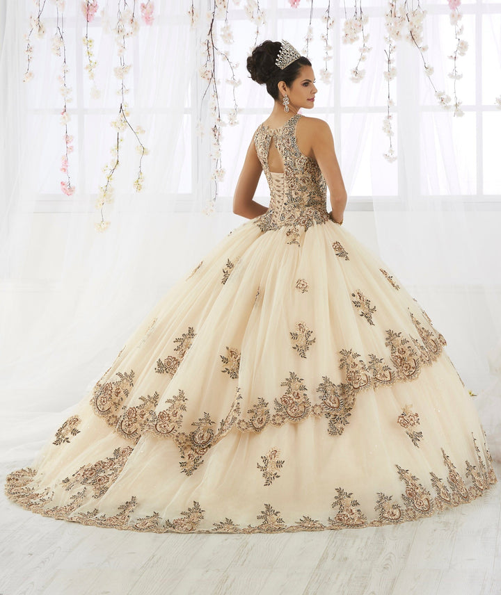 Lace Embroidered Illusion Quinceanera Dress by House of Wu 26912-Quinceanera Dresses-ABC Fashion