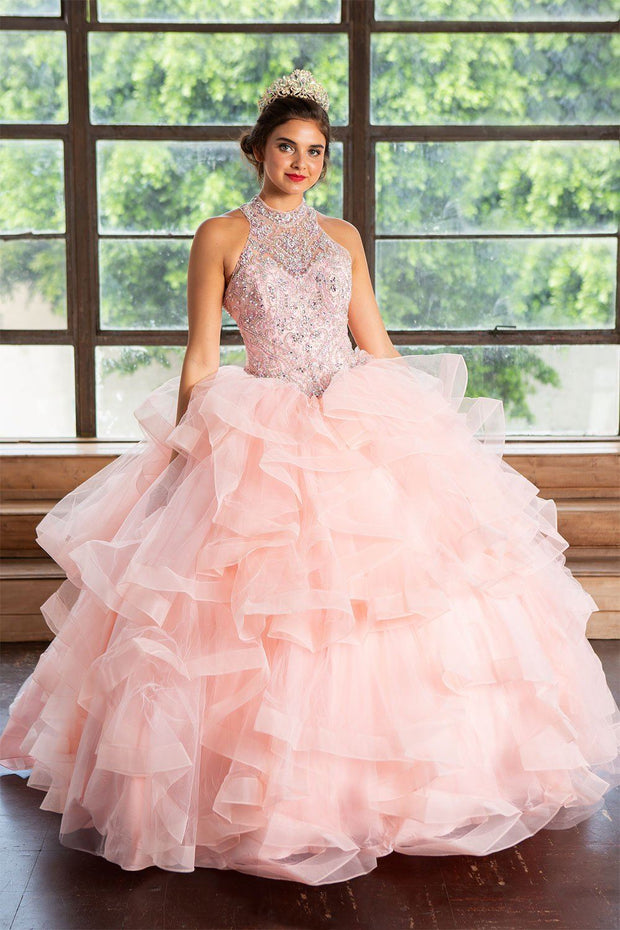 Layered Sleeveless Illusion Quinceanera Dress by Calla KY75178X-Quinceanera Dresses-ABC Fashion