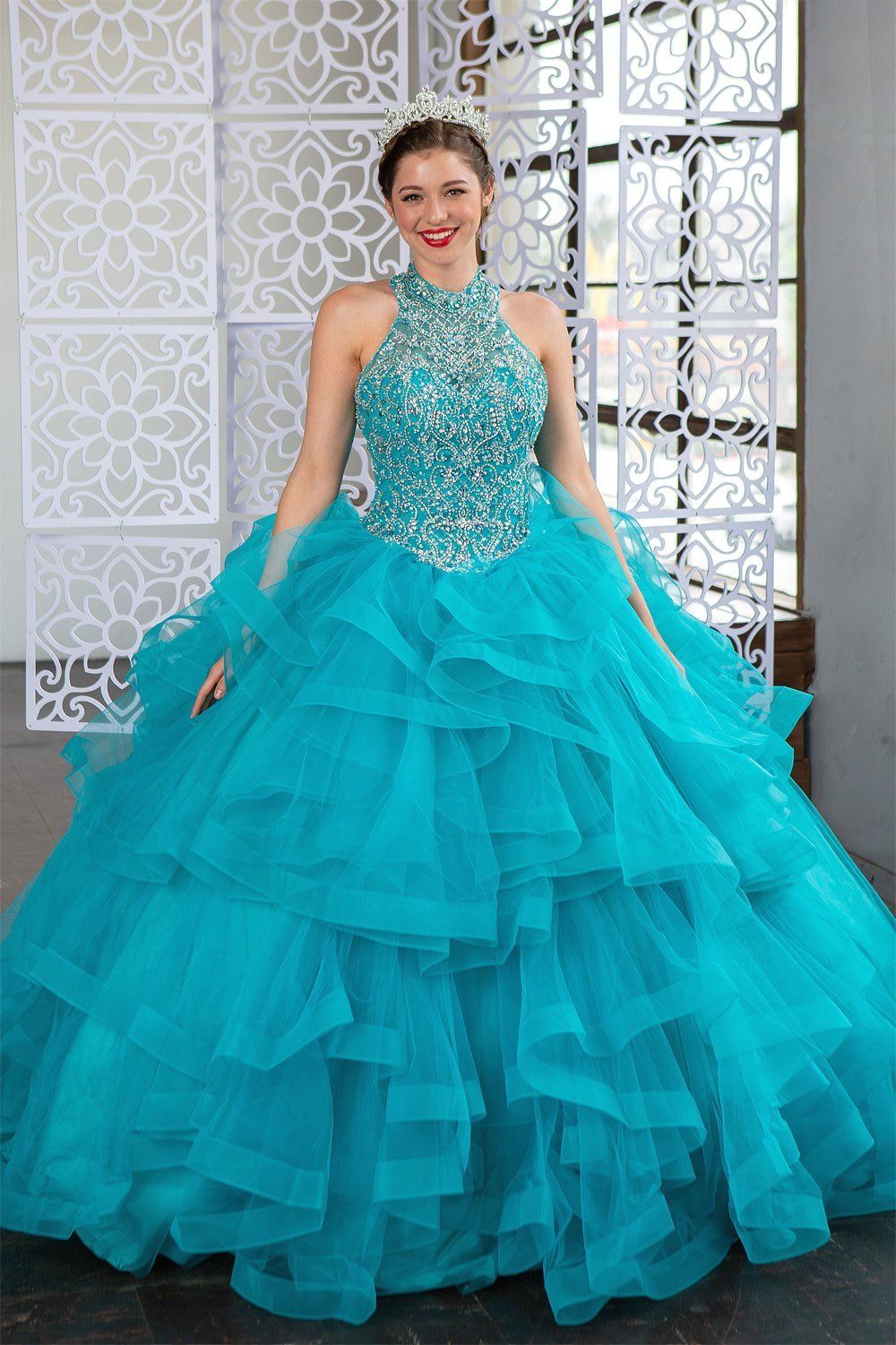 Layered Sleeveless Illusion Quinceanera Dress by Calla KY75178X-Quinceanera Dresses-ABC Fashion