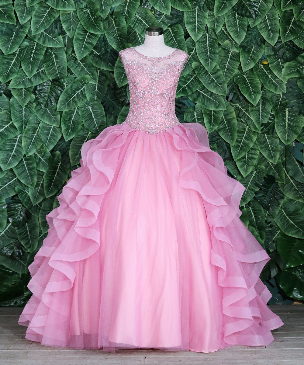 Layered Sleeveless Illusion Quinceanera Dress by Calla KY79288X-Quinceanera Dresses-ABC Fashion