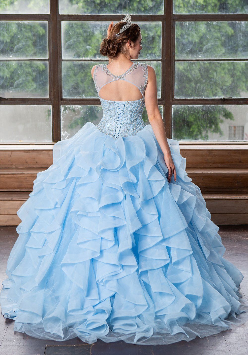 Layered Sleeveless Illusion Quinceanera Dress by Calla KY79288X-Quinceanera Dresses-ABC Fashion