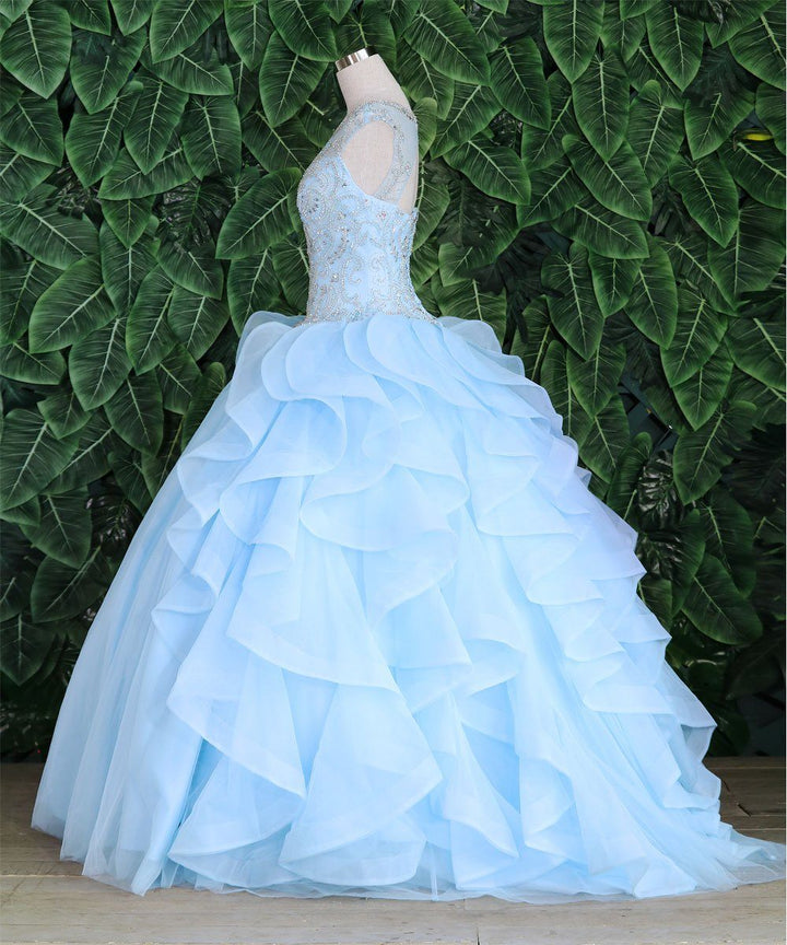 Layered Sleeveless Illusion Quinceanera Dress by Calla KY79288X-Quinceanera Dresses-ABC Fashion