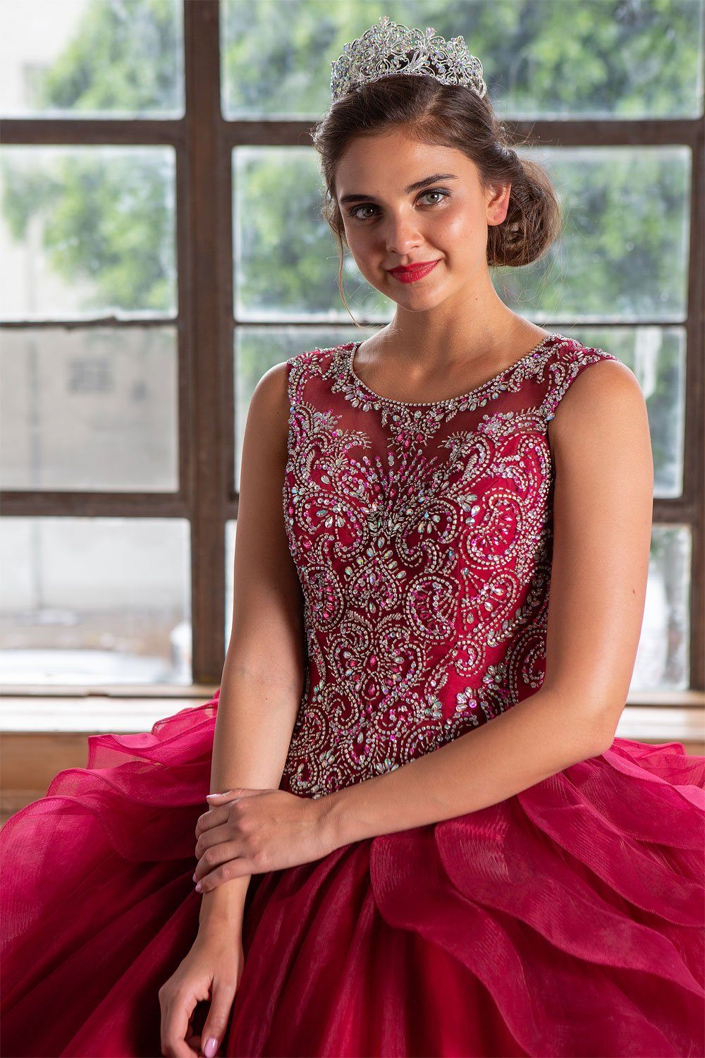 Layered Sleeveless Illusion Quinceanera Dress by Calla KY79288X-Quinceanera Dresses-ABC Fashion