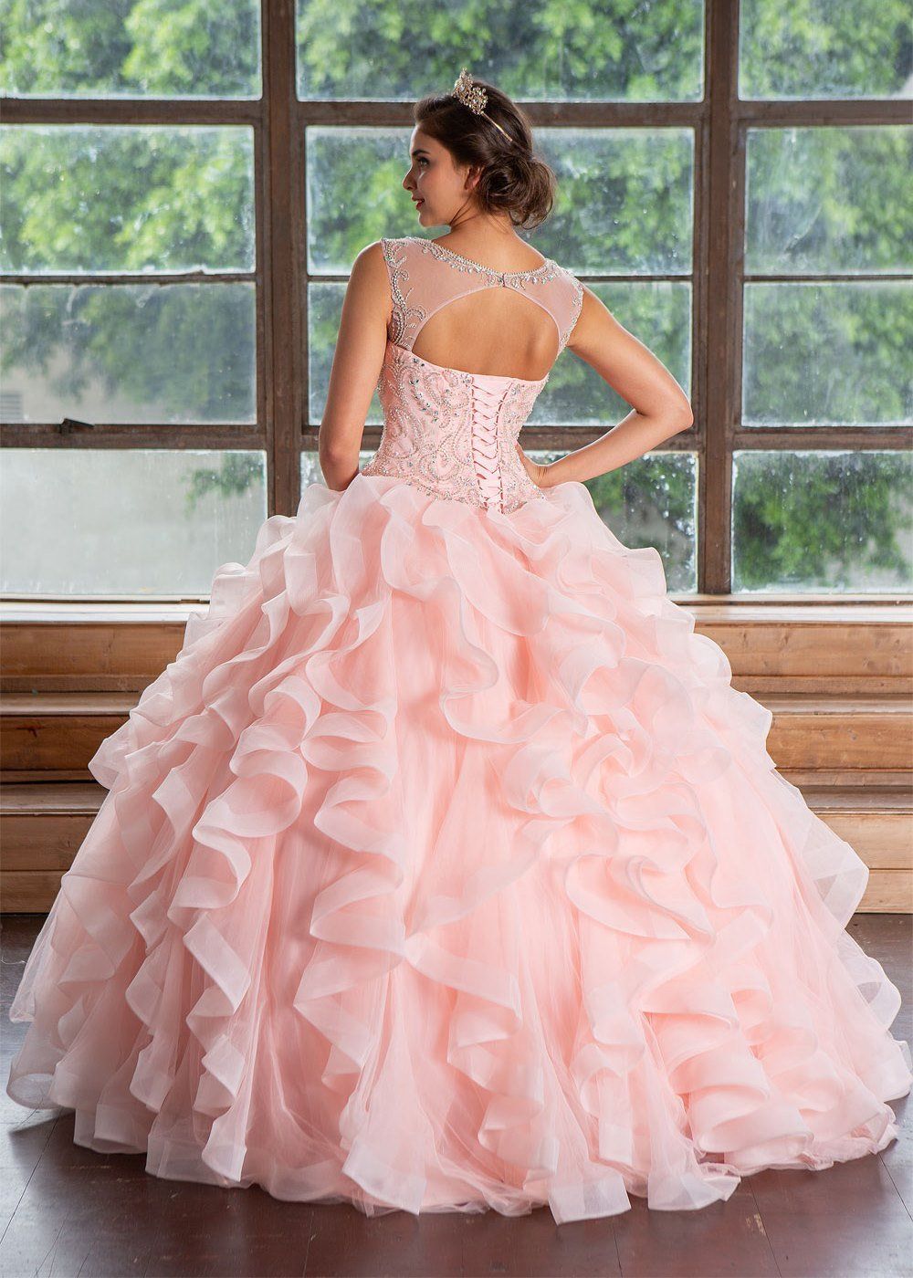 Layered Sleeveless Illusion Quinceanera Dress by Calla KY79288X-Quinceanera Dresses-ABC Fashion