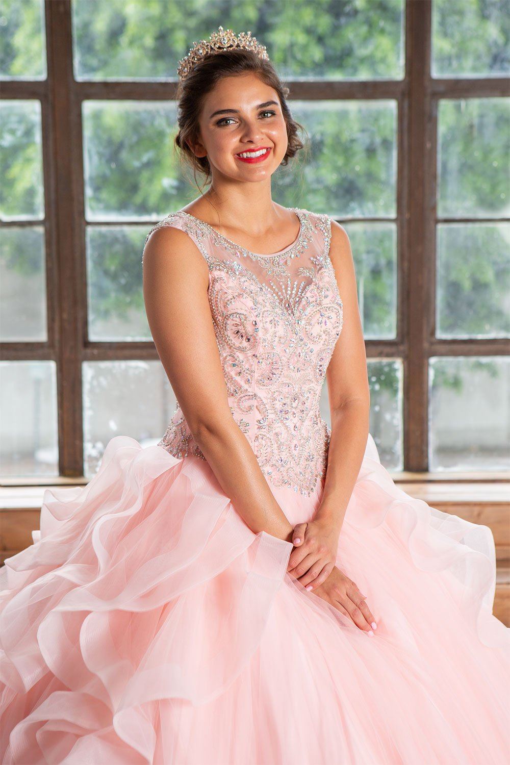 Layered Sleeveless Illusion Quinceanera Dress by Calla KY79288X-Quinceanera Dresses-ABC Fashion