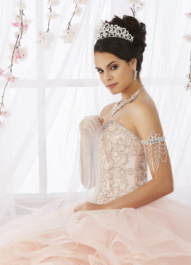 Layered Strapless Tulle Quinceanera Dress by House of Wu 26911-Quinceanera Dresses-ABC Fashion