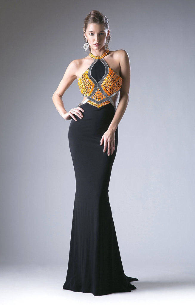 2 piece halter dress Long Beaded Slit Prom Dresses Halter Two Piece Split Formal Evening Ball Gowns APD3256