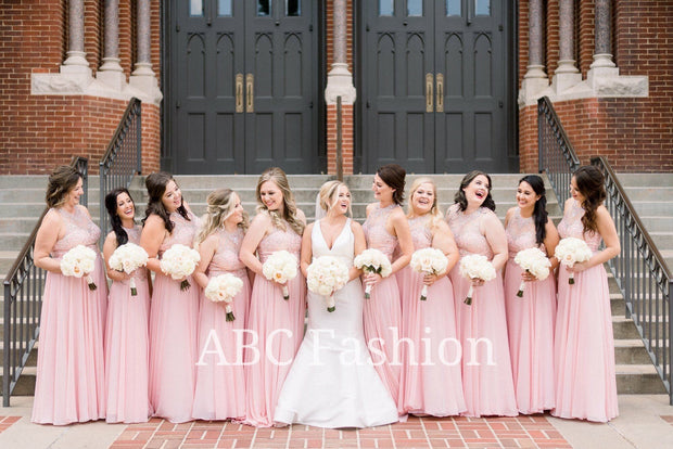 Long Blush Dress with Jeweled Bodice by Elizabeth K GL1572-Long Formal Dresses-ABC Fashion