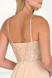 Long Embellished Sweetheart Chiffon Dress by Elizabeth K GL1571-Long Formal Dresses-ABC Fashion
