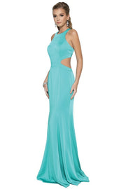 Long Fitted Cutout Dress by Juliet 679