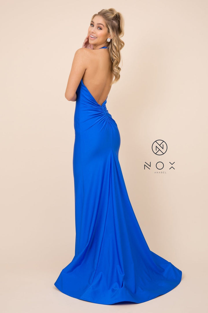 Halter Mermaid Dress by Nox Anabel C421