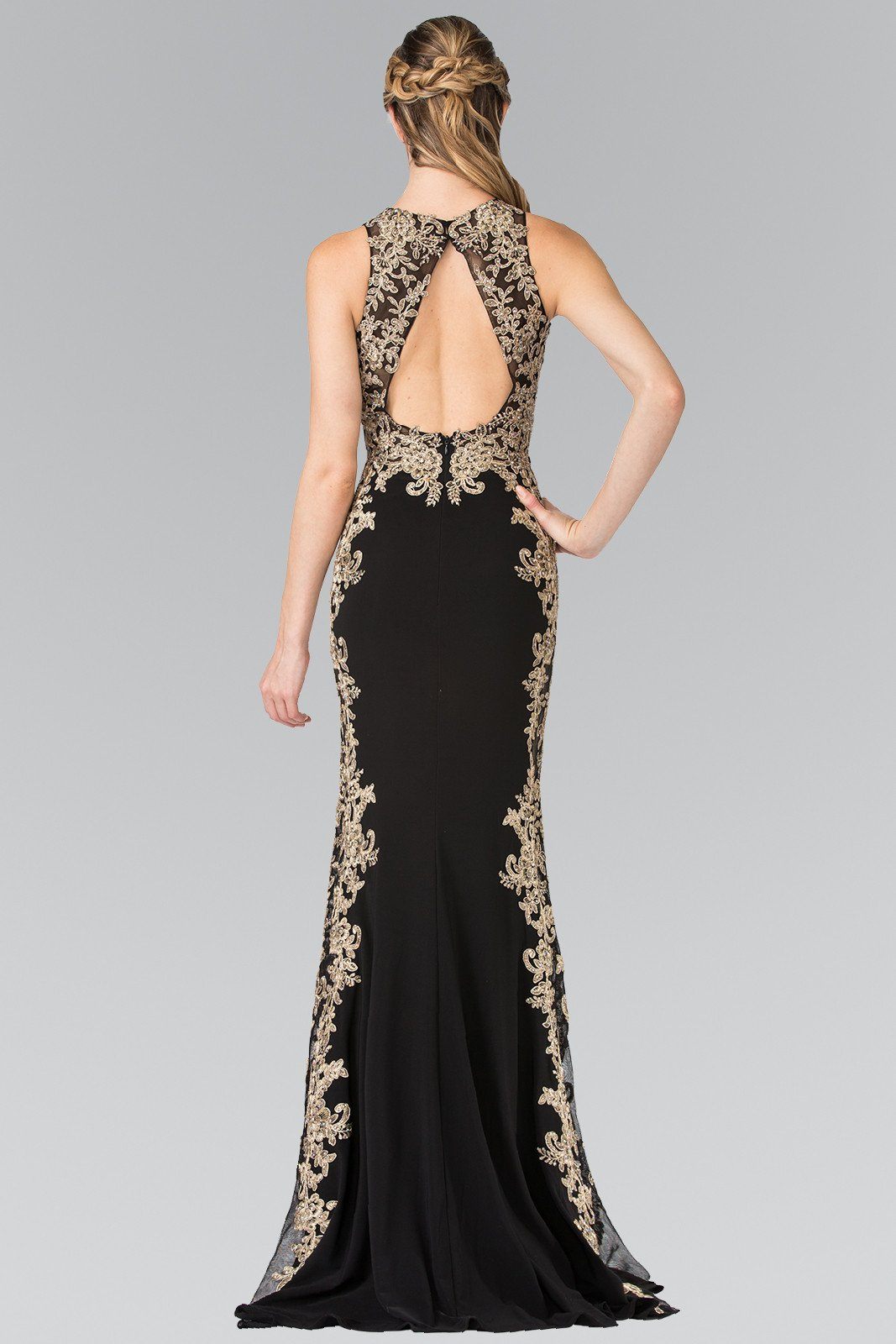 Long Illusion Dress with Open Back by Elizabeth K GL2320 ABC Fashion Long Illusion Dress with Open Back by Elizabeth K GL2320 ABC Fashion