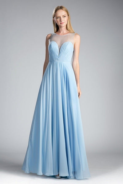 Long Sweetheart Chiffon Dress by Cinderella Divine CJ251