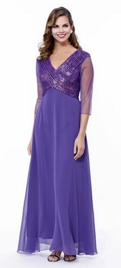 Long Lace Embroidered Dress with Sheer Sleeves by Nox Anabel 5126-Long Formal Dresses-ABC Fashion