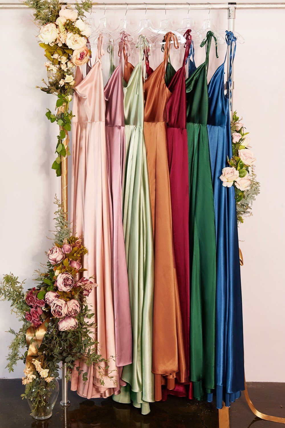 Long Satin A-line Dress by Cinderella Divine BD104 – ABC Fashion