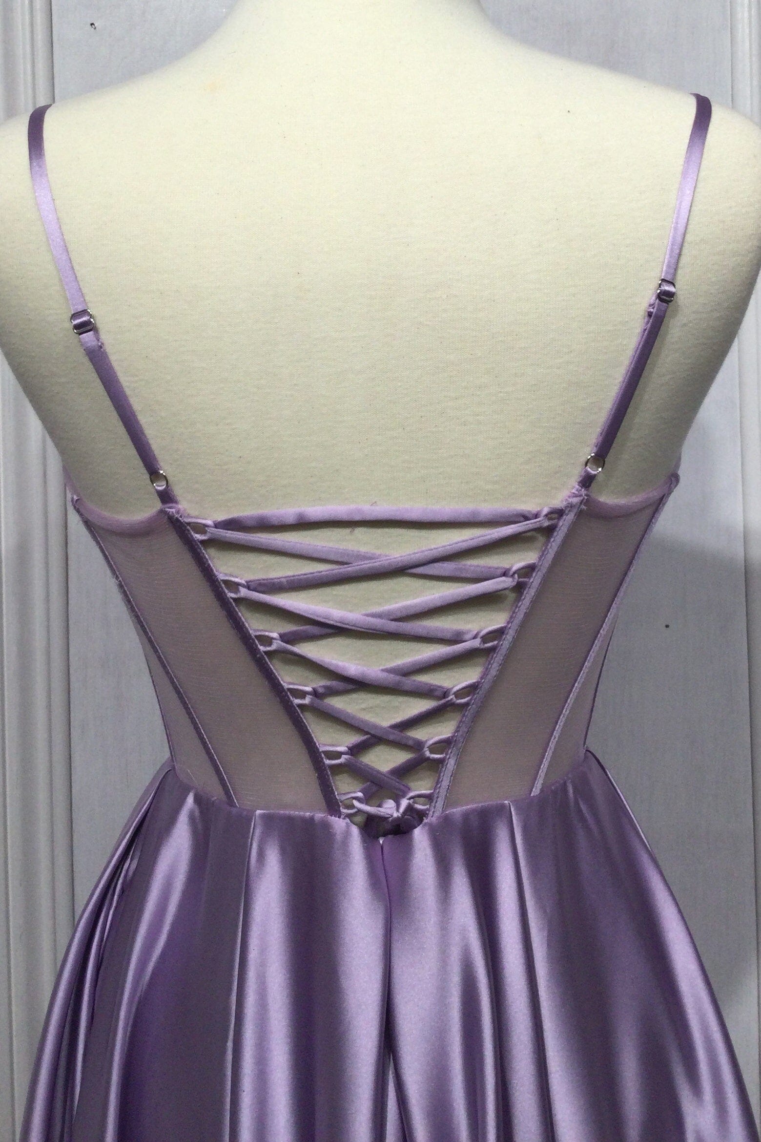 SATIN SHEER CORSET main image 0