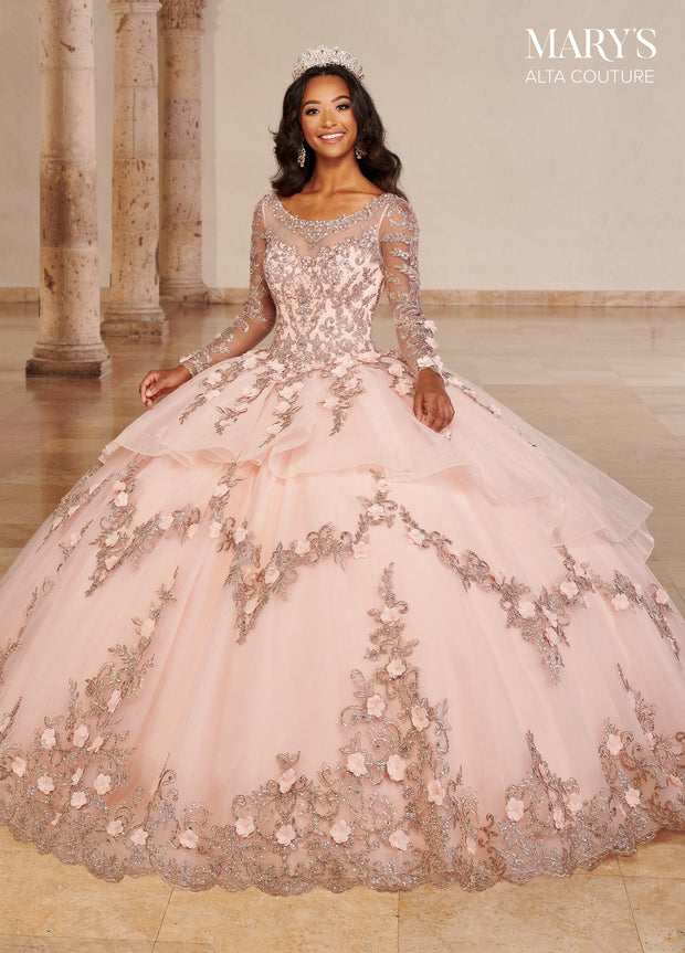 Long Sleeve Quinceanera Dress by Alta Couture MQ3076