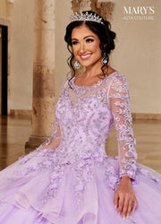 Long Sleeve Quinceanera Dress by Alta Couture MQ3076