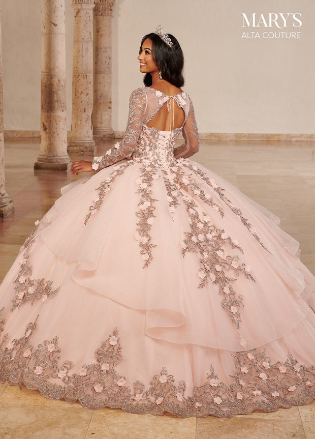 Long Sleeve Quinceanera Dress by Alta Couture MQ3076