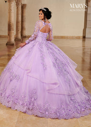 Long Sleeve Quinceanera Dress by Alta Couture MQ3076