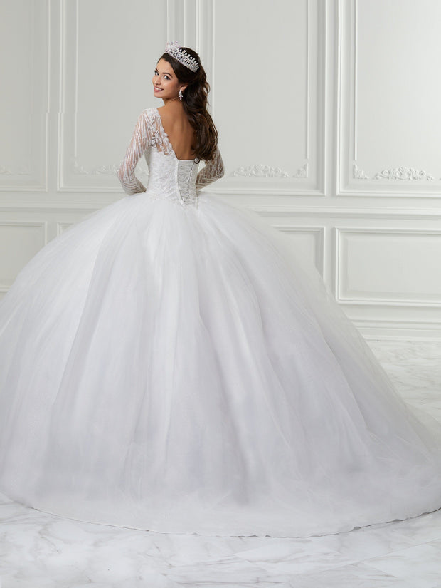 Long Sleeve Quinceanera Dress by Fiesta Gowns 56424