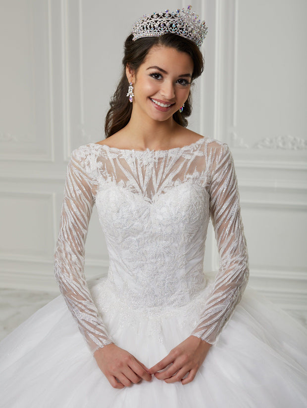 Long Sleeve Quinceanera Dress by Fiesta Gowns 56424