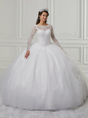Long Sleeve Quinceanera Dress by Fiesta Gowns 56424