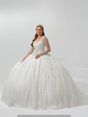 Long Sleeve Quinceanera Dress by House of Wu 26016