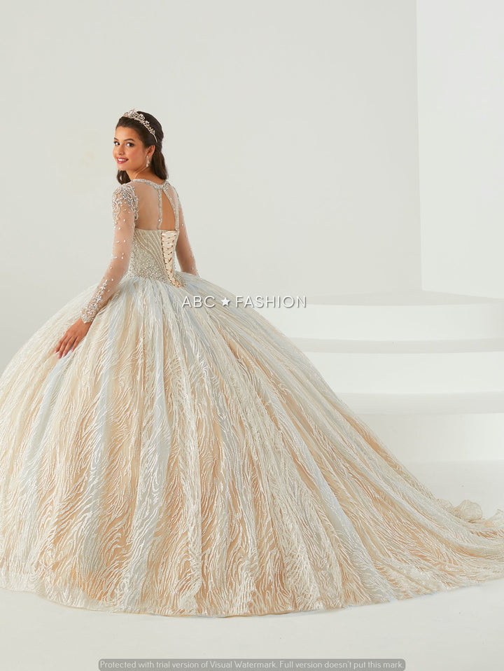 Long Sleeve Quinceanera Dress by House of Wu 26016