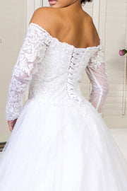 Long Sleeve Wedding Gown by GLS Gloria GL1937