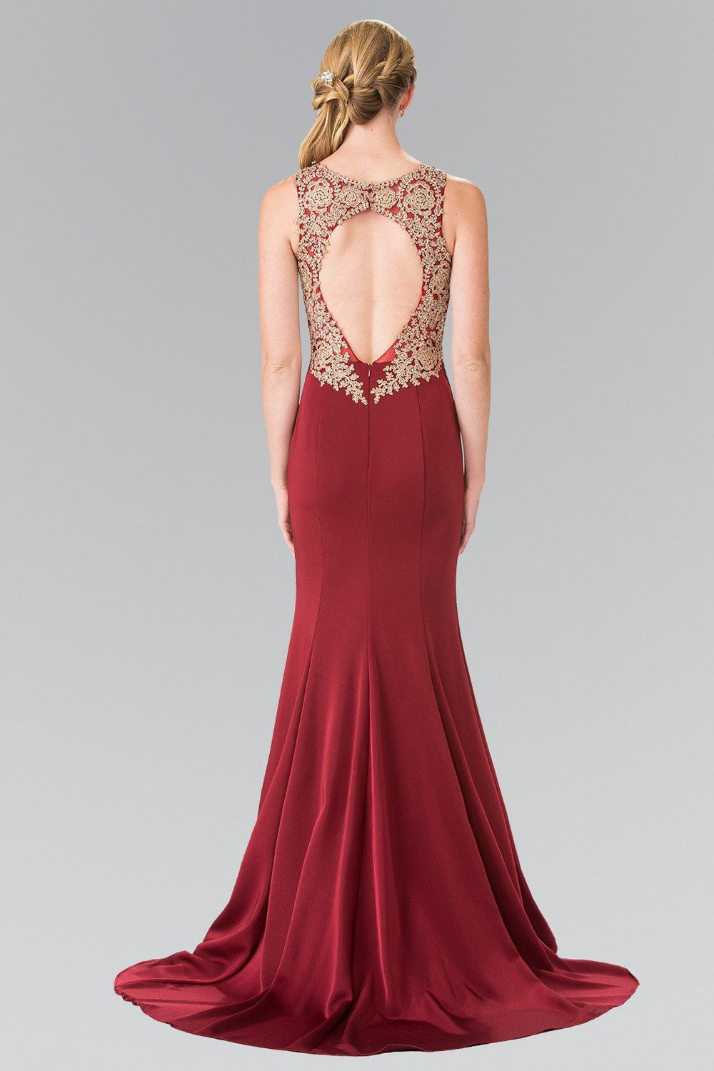Long Sleeveless Embroidered Dress by Elizabeth K GL2312-Long Formal Dresses-ABC Fashion