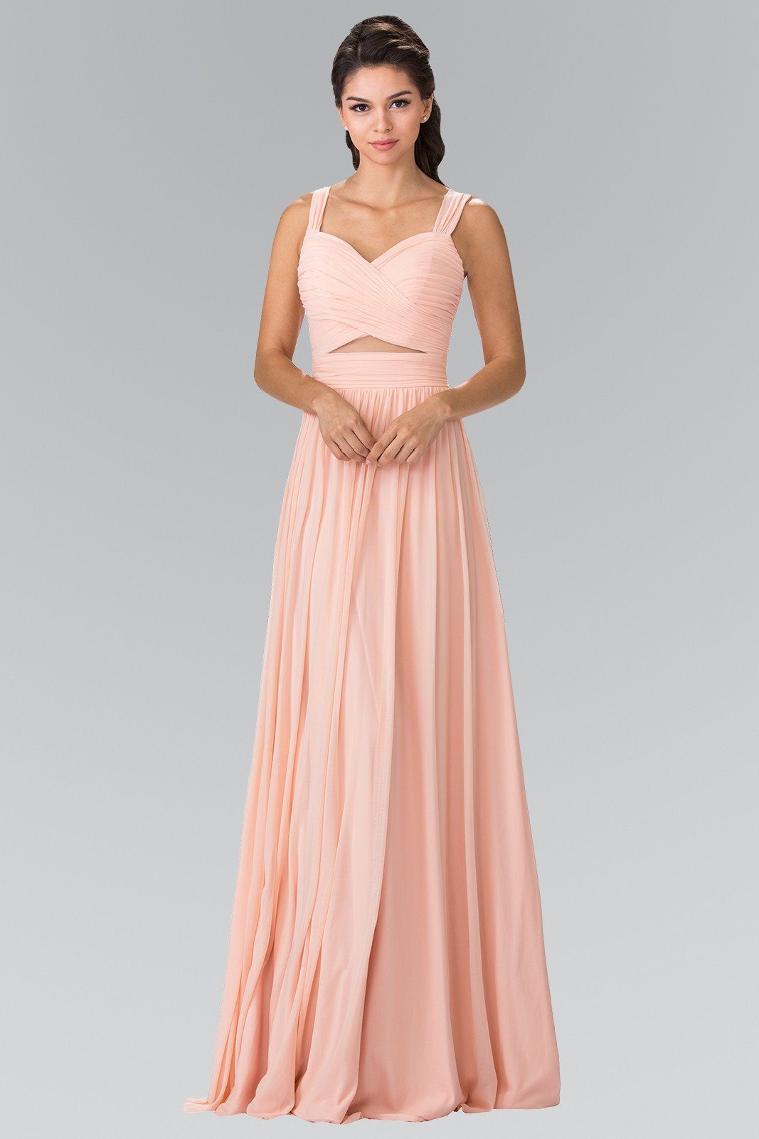 front cut out prom dresses Portia & Scarlett Double Front Cutouts Prom Dress PS25329