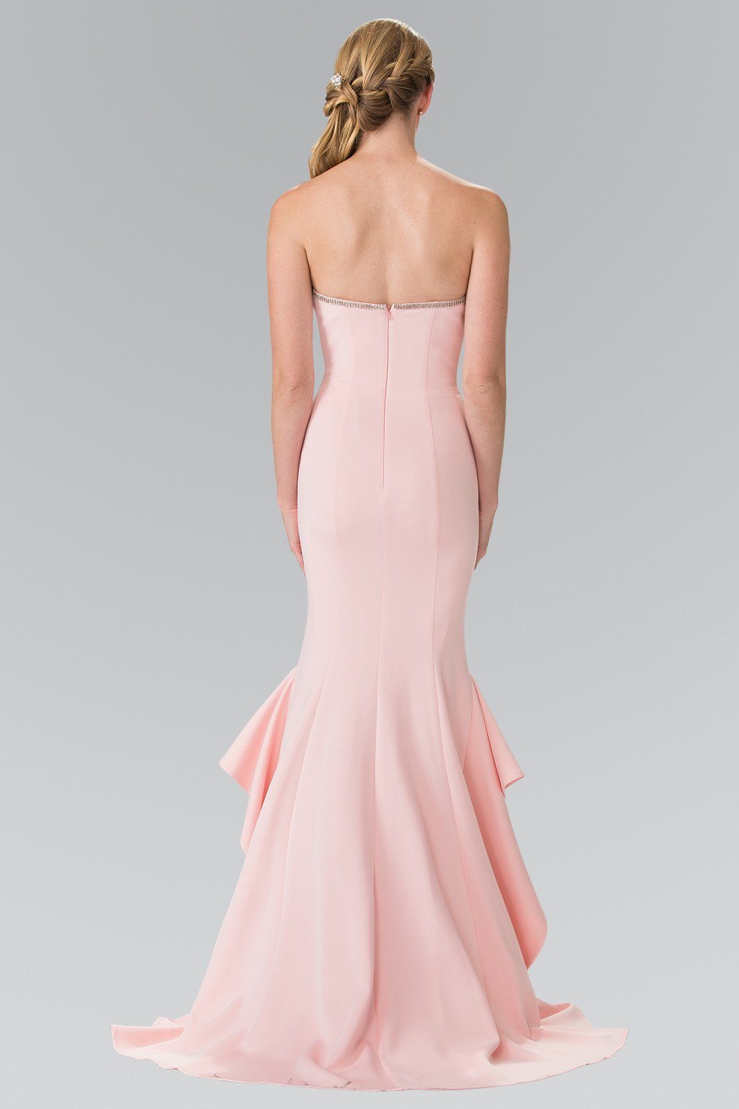 Long Strapless Dress with Beaded Accents by Elizabeth K GL2305-Long Formal Dresses-ABC Fashion