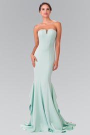 Long Strapless Dress with Beaded Accents by Elizabeth K GL2305-Long Formal Dresses-ABC Fashion