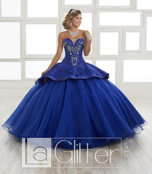 Long Strapless Two-Piece Dress by House of Wu LA Glitter 24028-Quinceanera Dresses-ABC Fashion