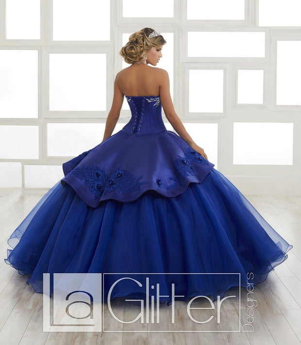 Long Strapless Two-Piece Dress by House of Wu LA Glitter 24028-Quinceanera Dresses-ABC Fashion