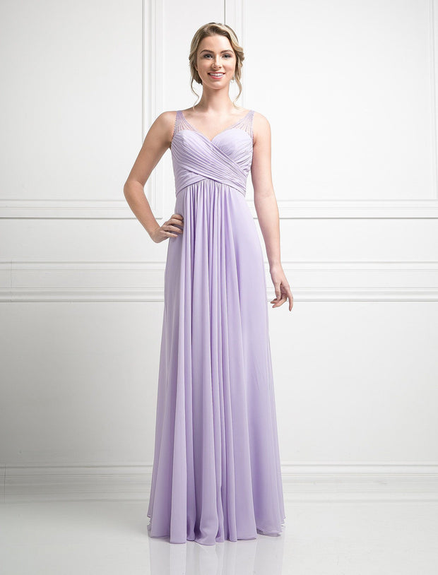 Long Sweetheart Dress with Beaded Straps by Cinderella Divine CJ214-Long Formal Dresses-ABC Fashion