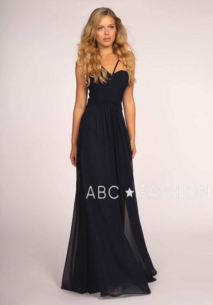 Long Sweetheart Dress with Pleated Bodice by Elizabeth K GL2607-Long Formal Dresses-ABC Fashion