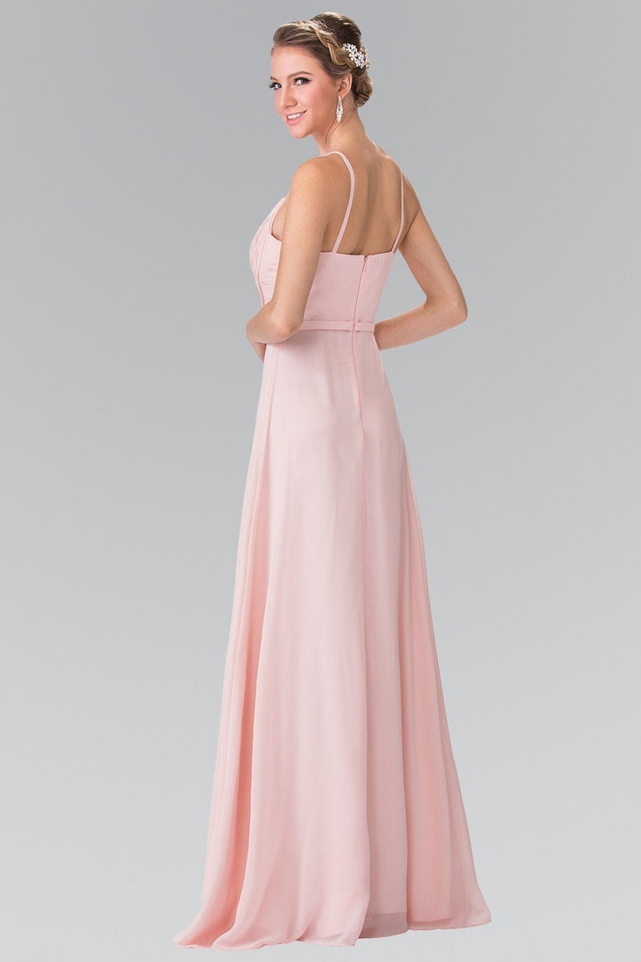 Long Sweetheart Spaghetti Strap Pleated Dress by Elizabeth K GL2374-Long Formal Dresses-ABC Fashion