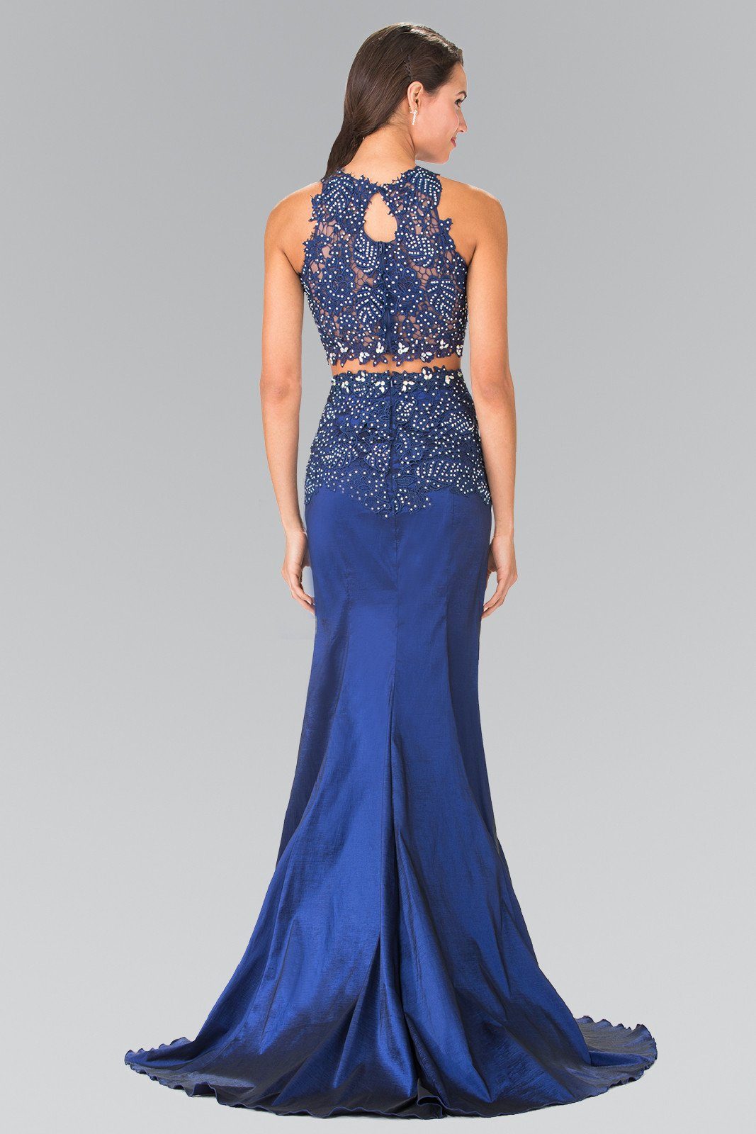 Long Two-Piece Dress with Lace Embroidery by Elizabeth K GL2291 ABC Fashion Long Two-Piece Dress with Lace Embroidery by Elizabeth K GL2291 ABC Fashion