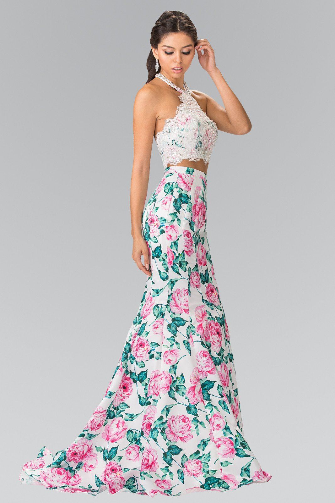 Her lip to Removable Collar Long Dress