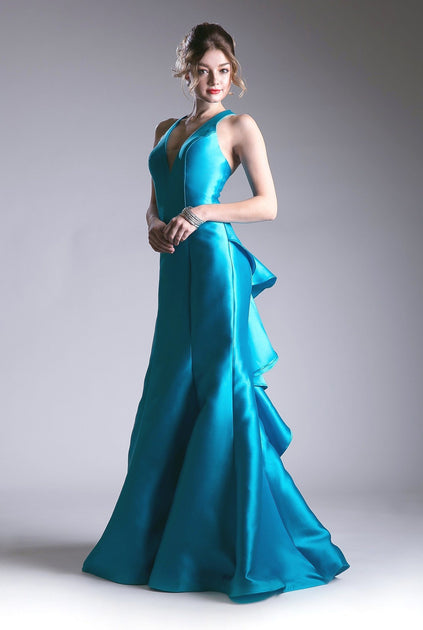 Halter Mikado Mermaid Gown by Cinderella Divine ML402 – ABC Fashion